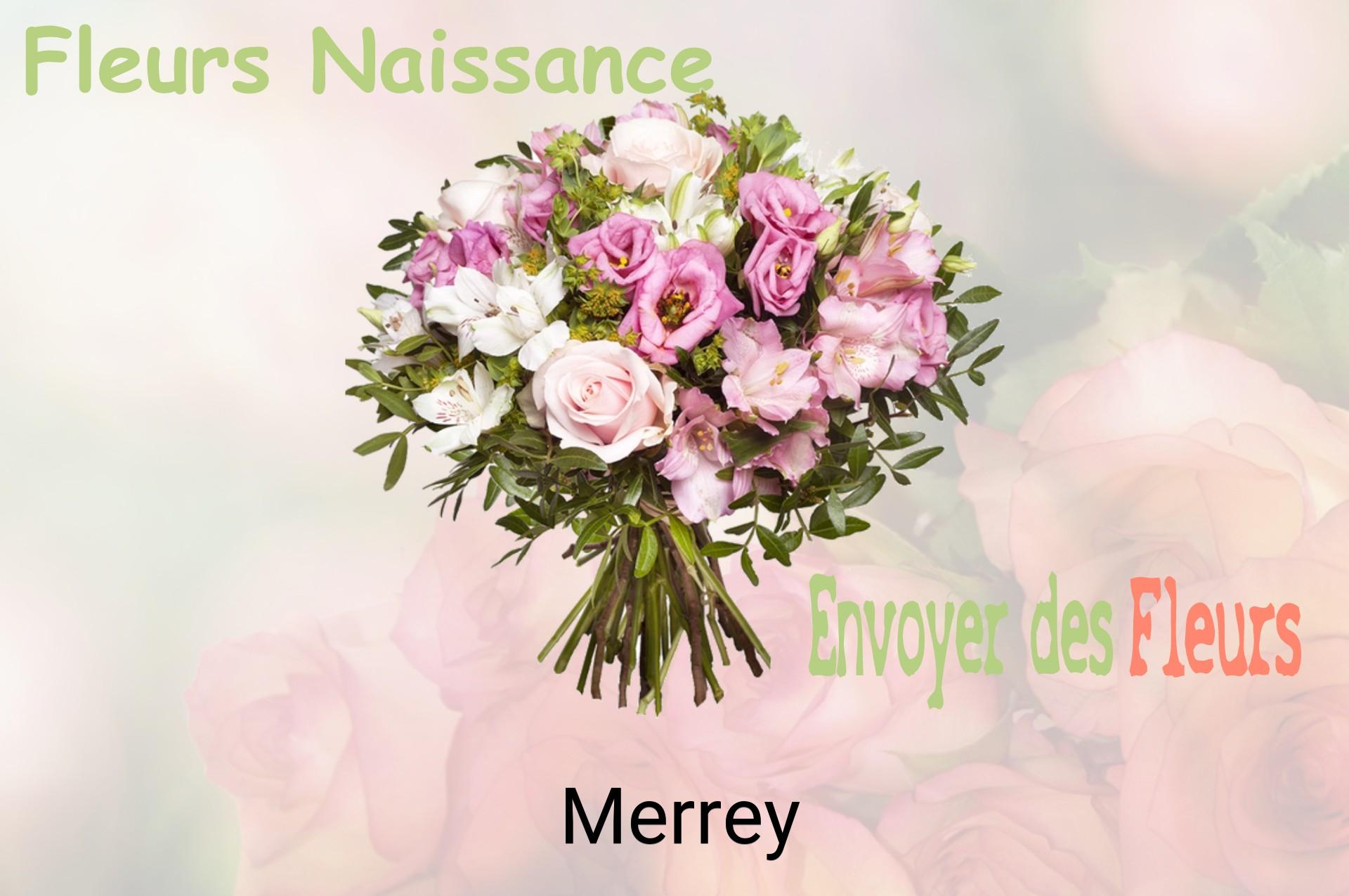 Bouquet de fleurs de naissance livré à Merrey