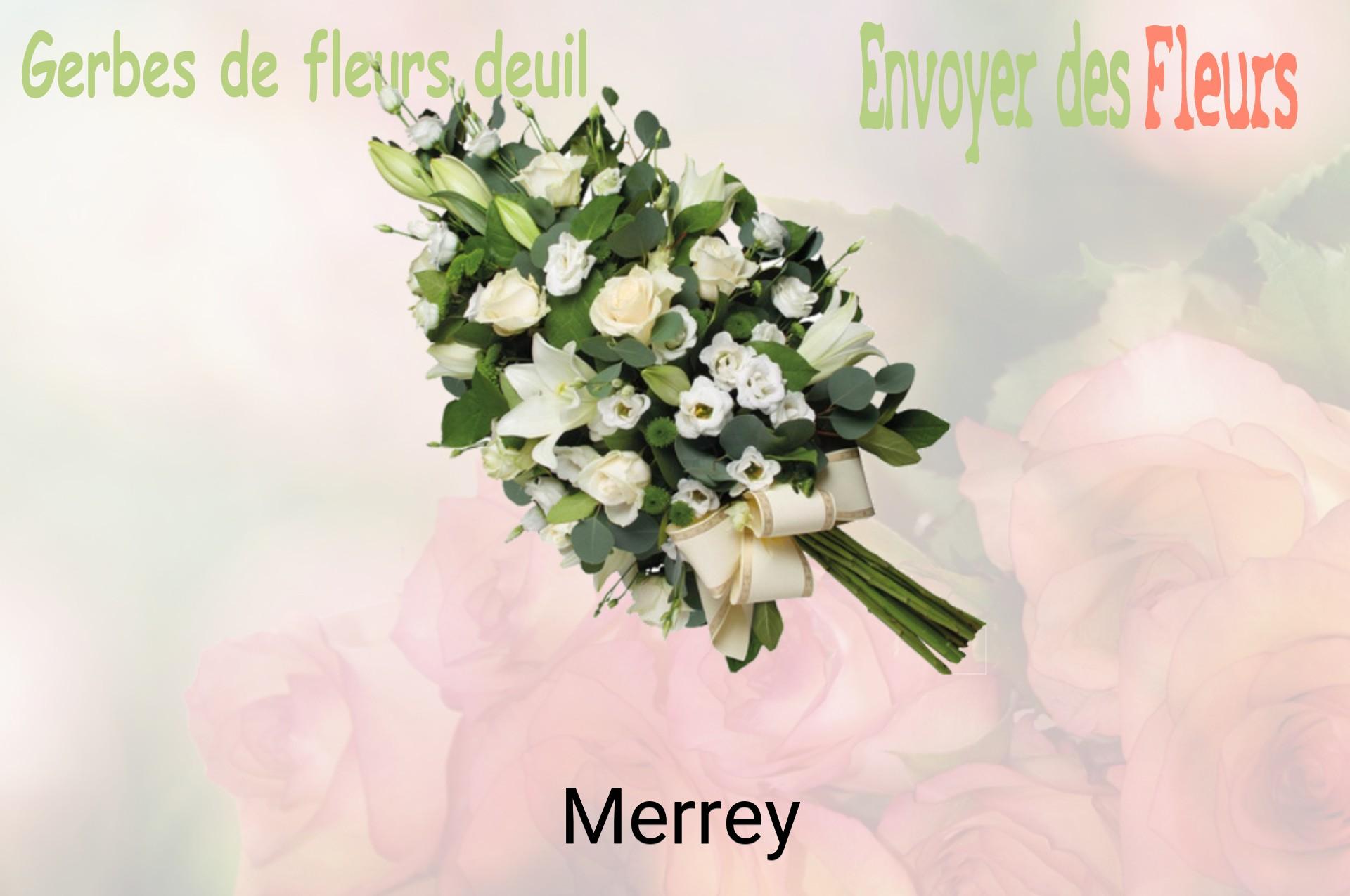 Gerbe de fleurs de deuil livrée à Merrey